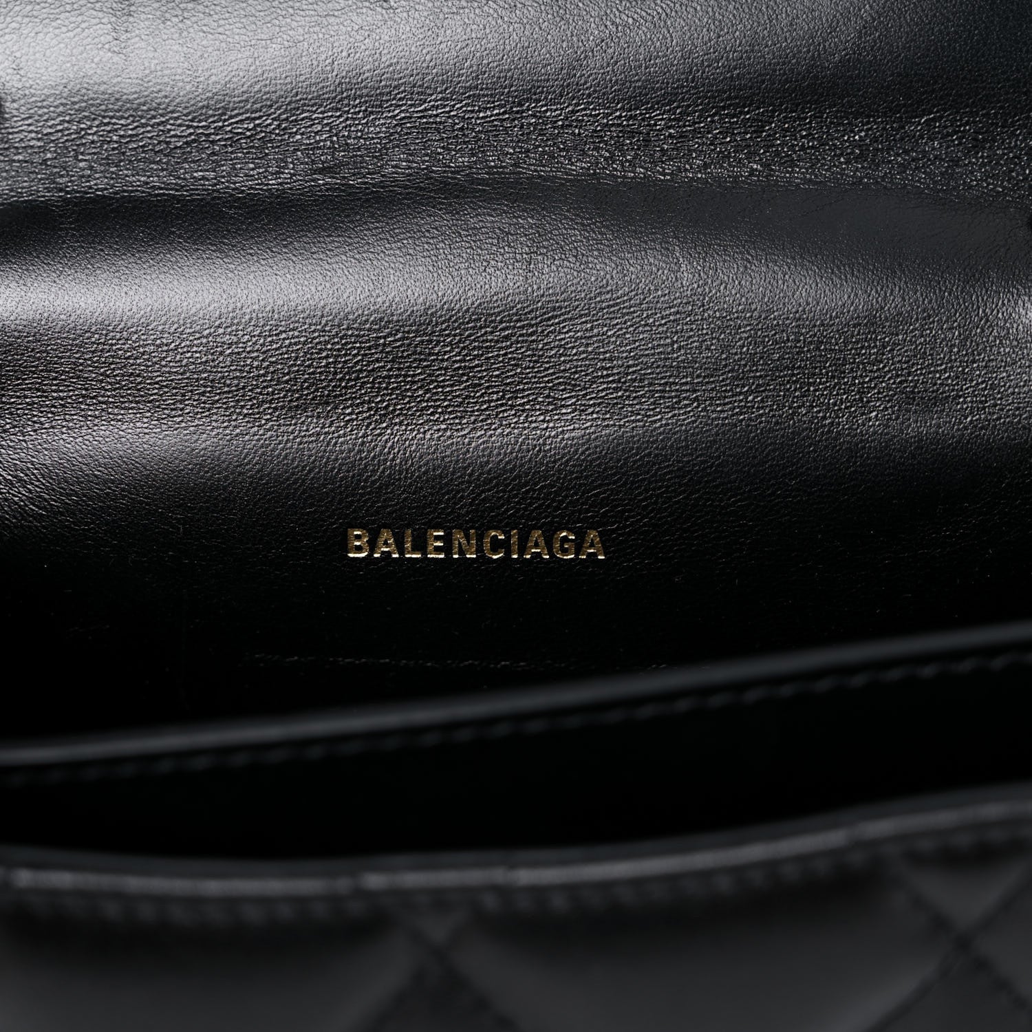 Balenciaga Nappa Calfskin Quilted XS Sharp Belt Bag Black 6 of 13