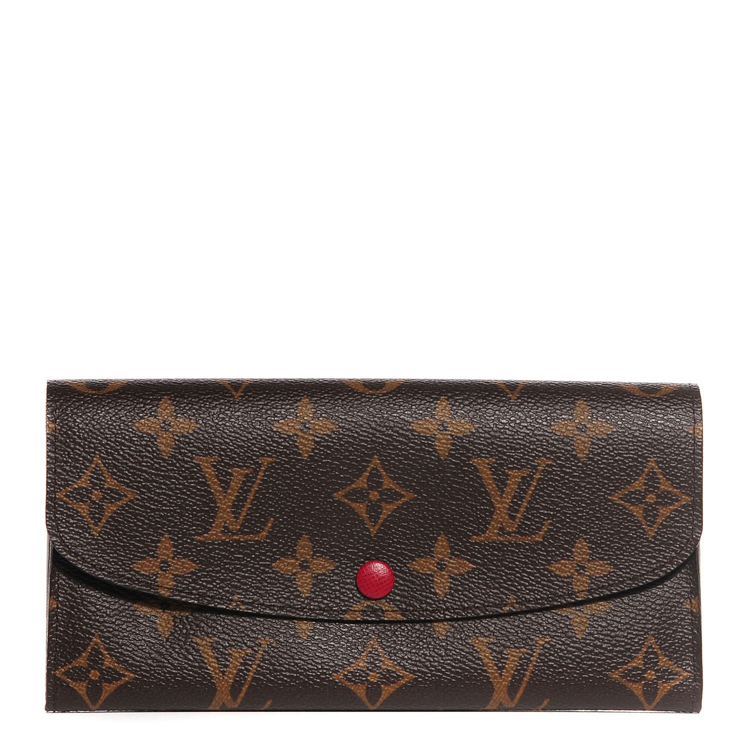 Louis Vuitton Monogram Emilie Wallet Red 1 of 7