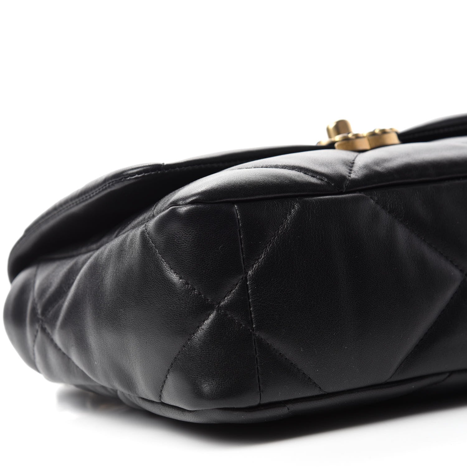 Chanel Lambskin Quilted Medium 19 Flap Black 6 of 11