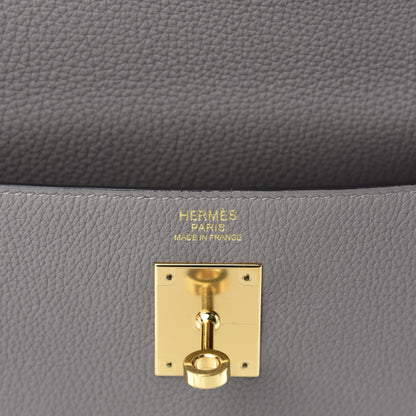 Hermes Togo Kelly Retourne 32 Gris Asphalte 8 of 10