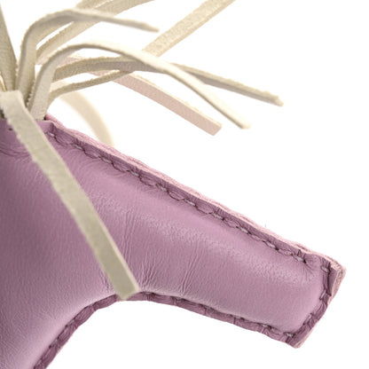 Hermes Milo Lambskin Grigri Rodeo Pegase Horse Bag Charm MM Mauve Sylvestre Craie Chai 7 of 8