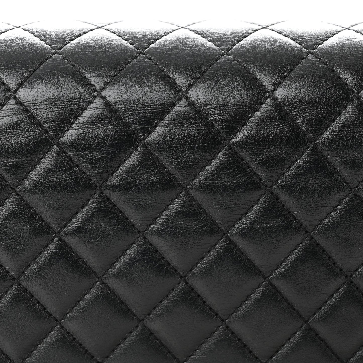 Lambskin Quilted New Medium Boy Flap Black