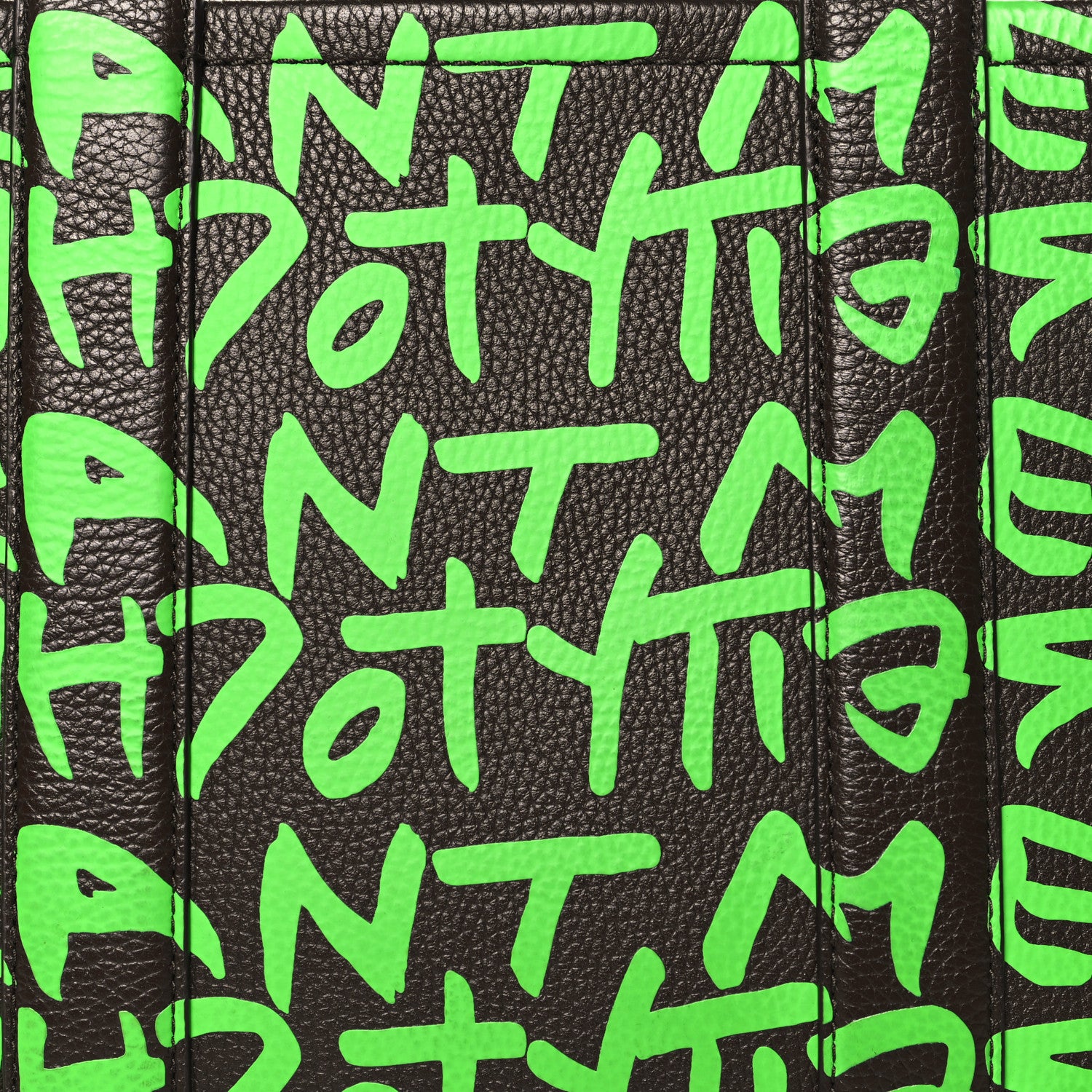 Marc Jacobs X STEPHEN SPROUSE Grained Calfskin Medium The Tote Bag Green 7 of 10