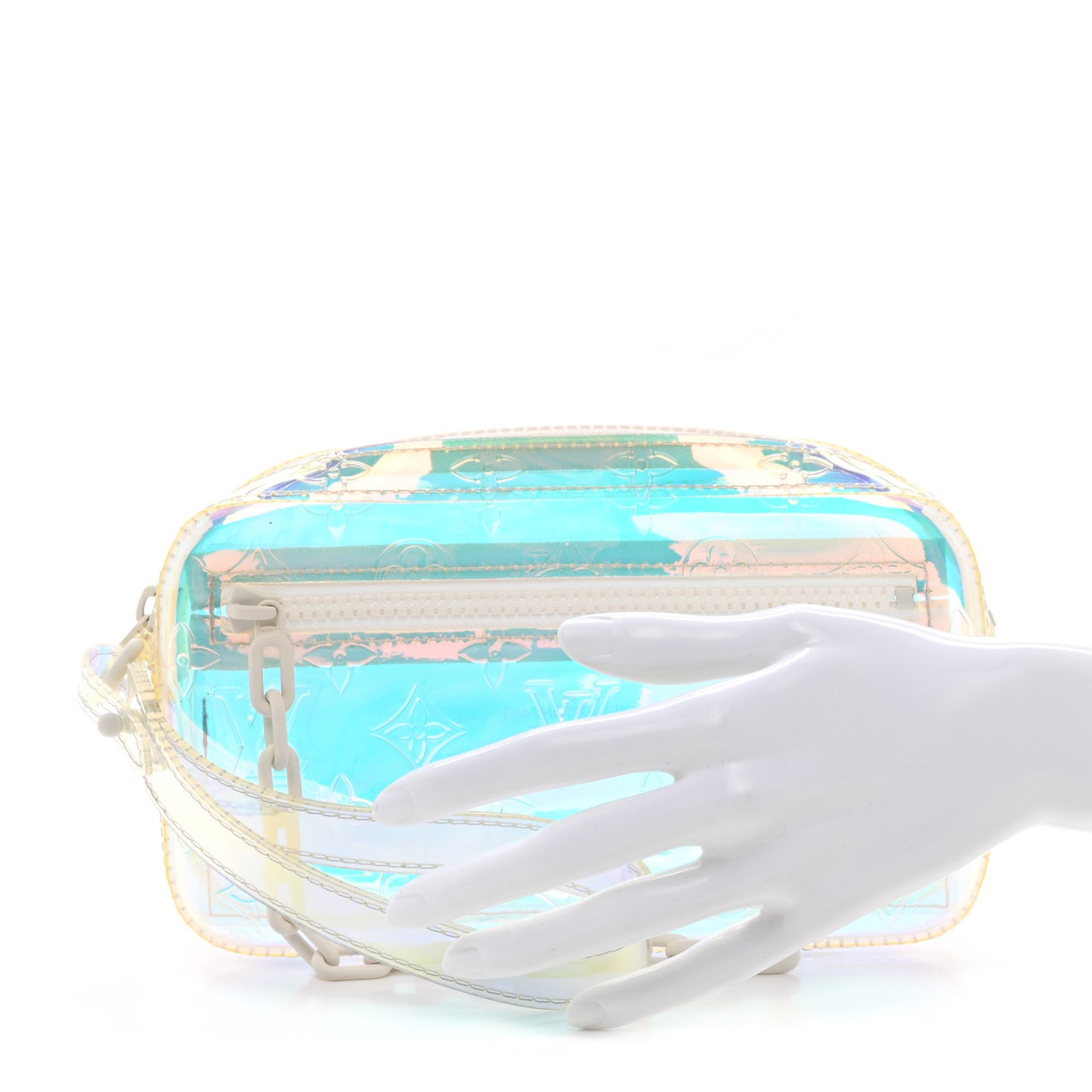 PVC Monogram Pochette Volga Iridescent Prism