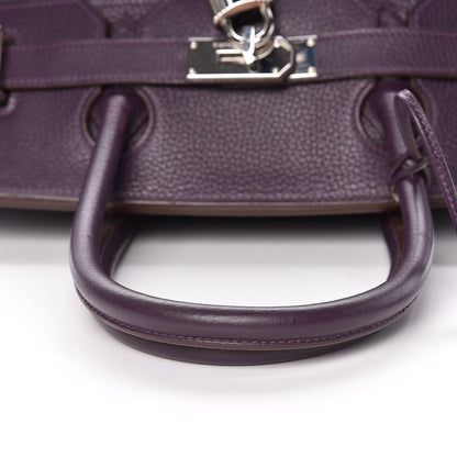 Hermes Taurillon Clemence JPG Birkin 42 Raisin 35 of 56