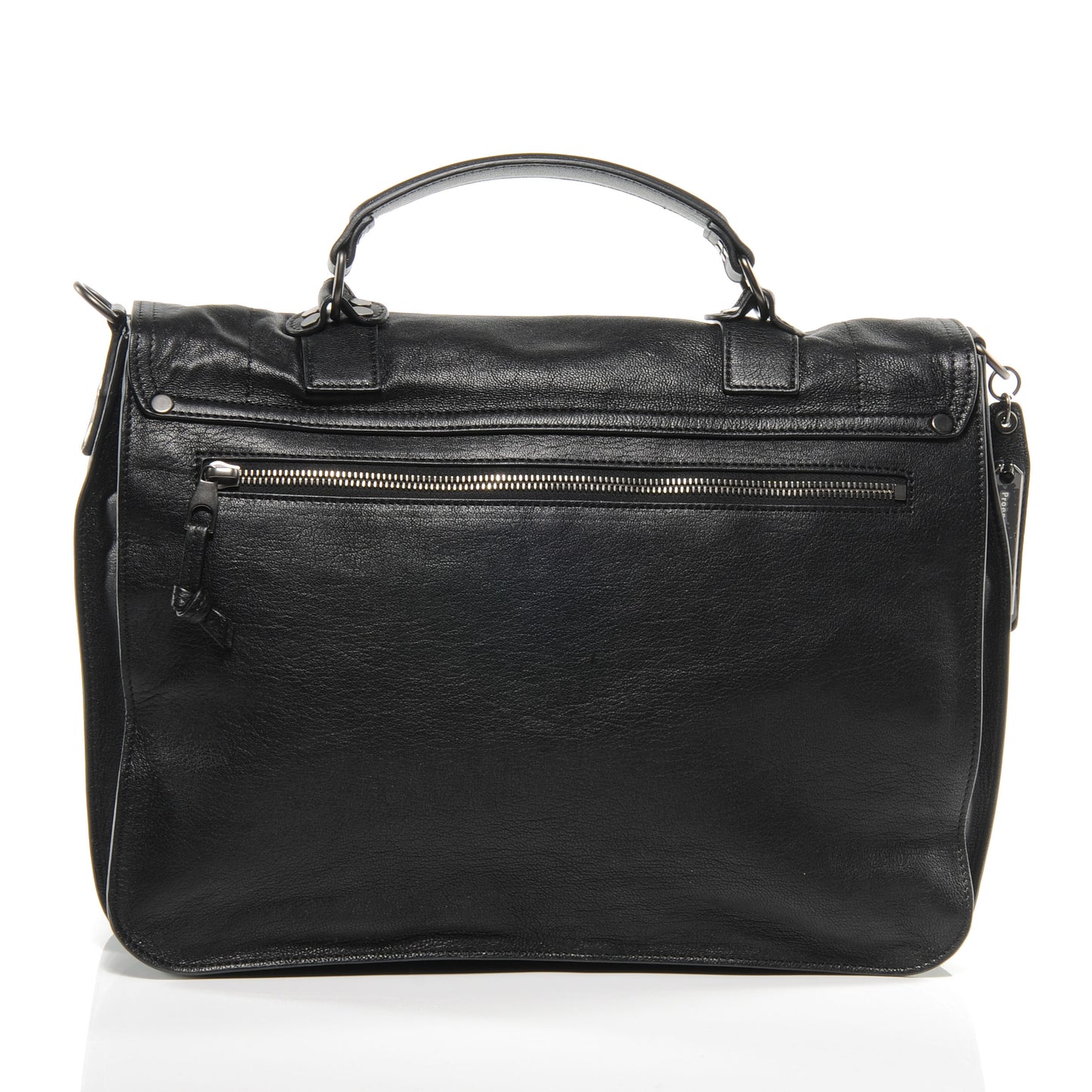 Lambskin PS1 Large Satchel Black