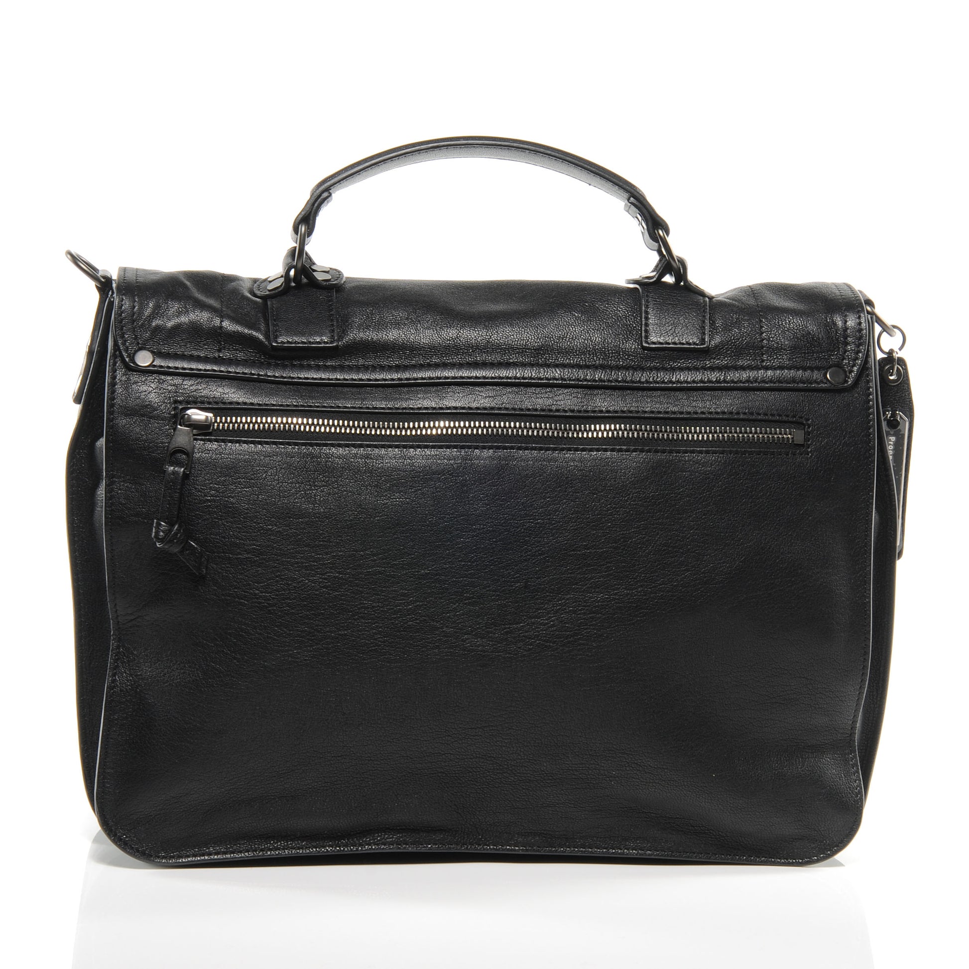 Proenza Schouler Lambskin PS1 Large Satchel Black 4 of 9