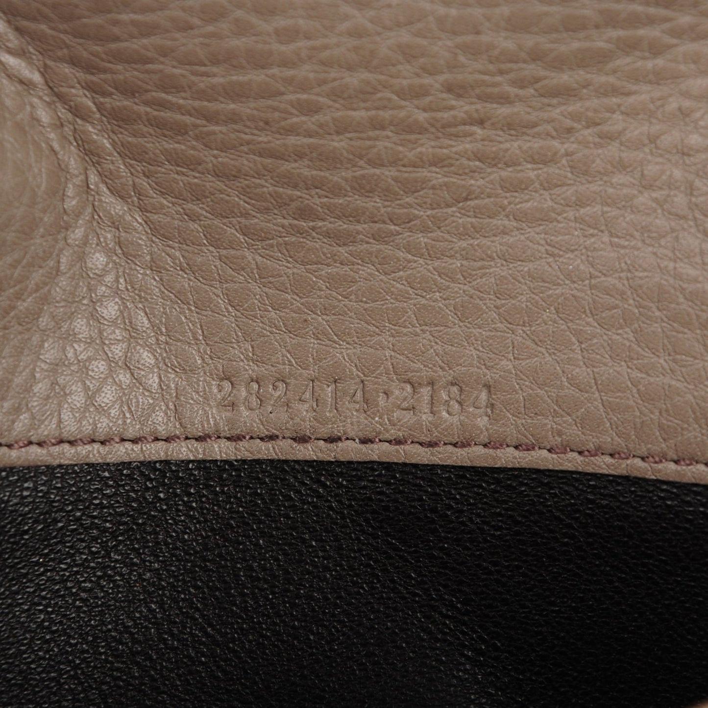 Pebbled Calfskin Soho Continental Wallet Taupe