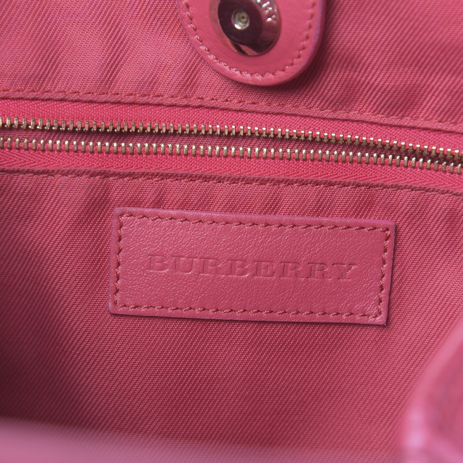 Burberry Haymarket Check Bow Canterbury Tote Pink 6 of 12