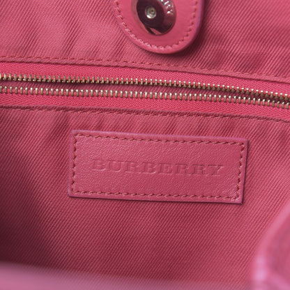 Burberry Haymarket Check Bow Canterbury Tote Pink 6 of 12