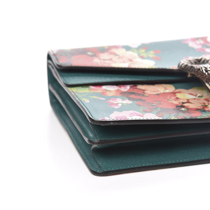 Gucci Calfskin Blooms Print Medium Dionysus Shoulder Bag Bright Emerald Multicolor 8 of 10