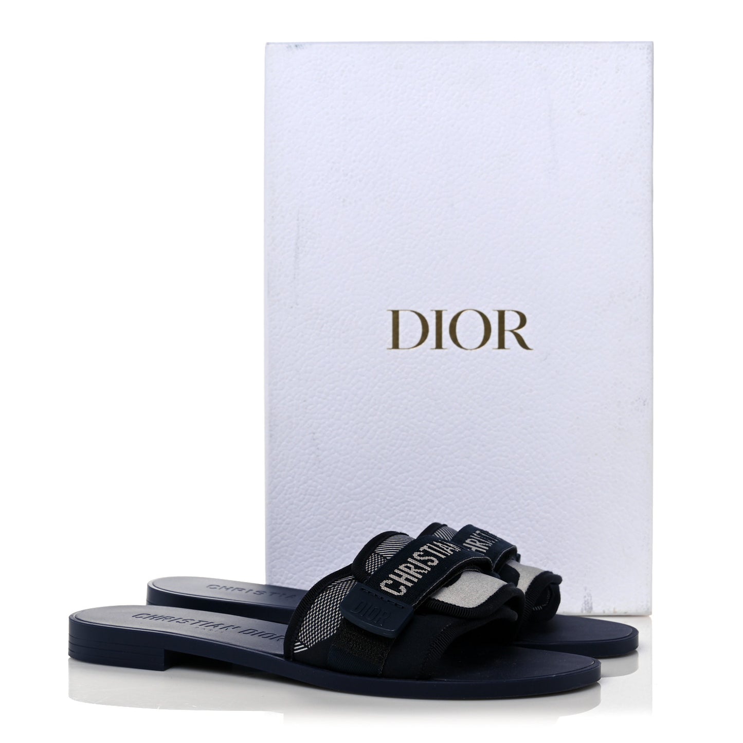 Technical Stretch Fabric Camouflage Dio(r)evolution Slide Sandals 39 Deep Blue