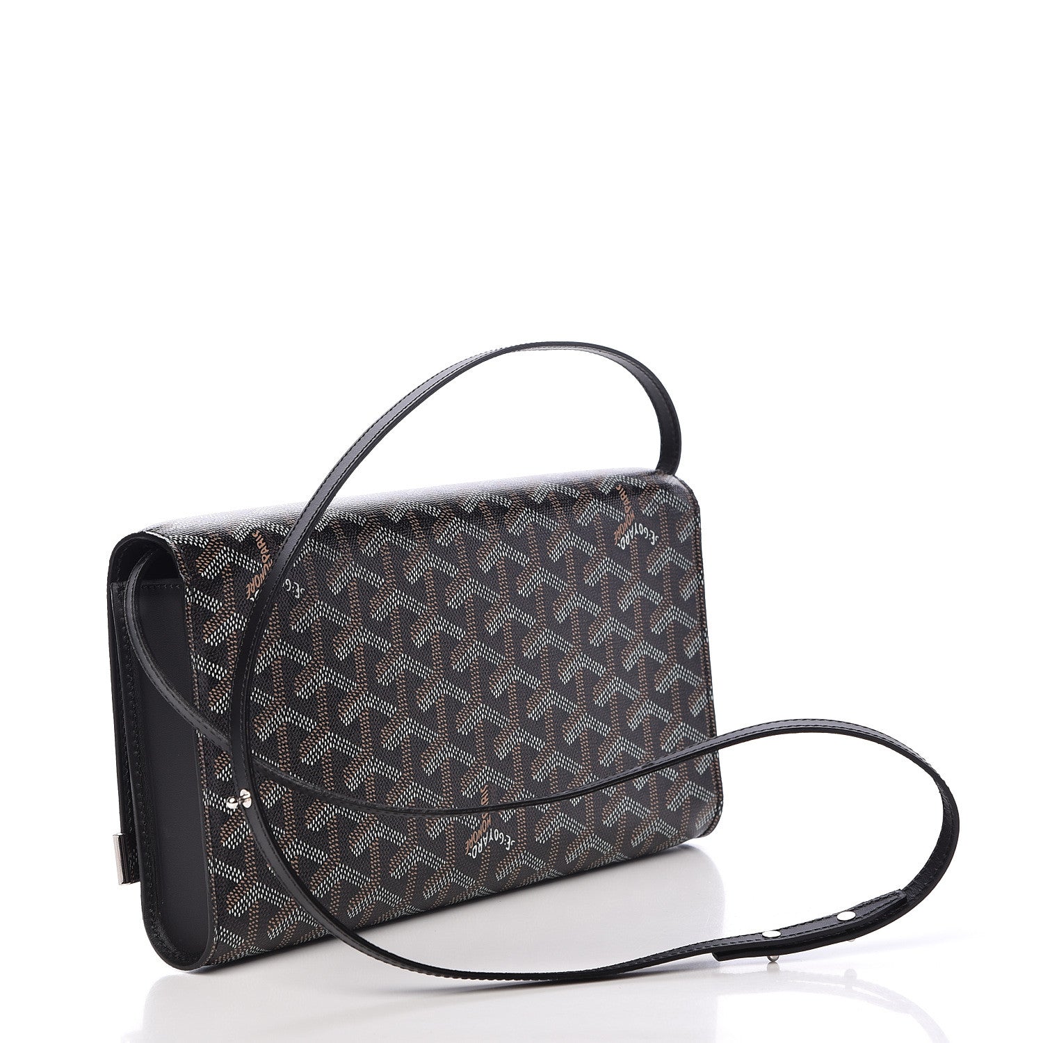 Goyard Goyardine Monte Carlo Bois Clutch With Strap Black 3 of 7
