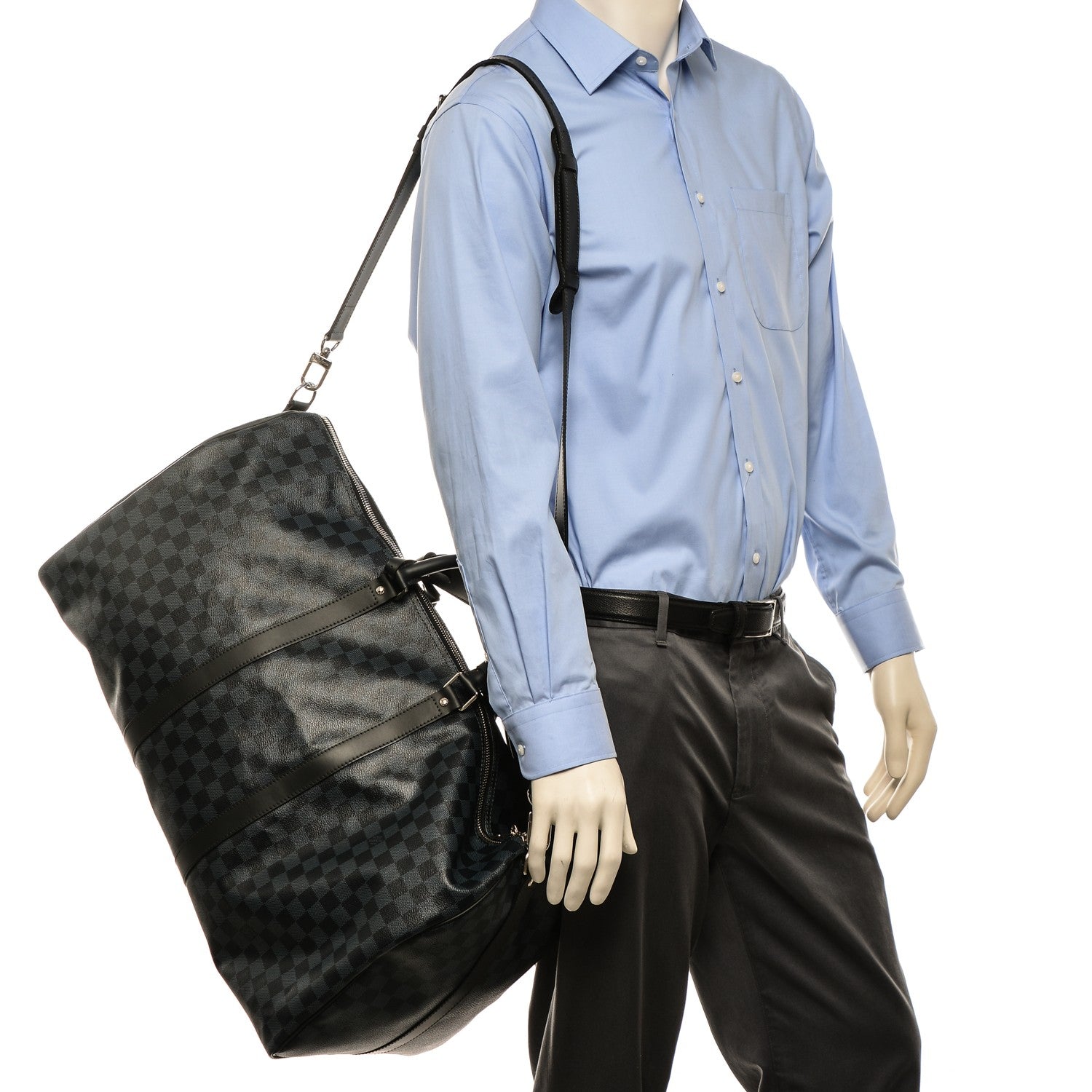 Louis Vuitton Damier Cobalt Keepall Bandouliere 55 2 of 6