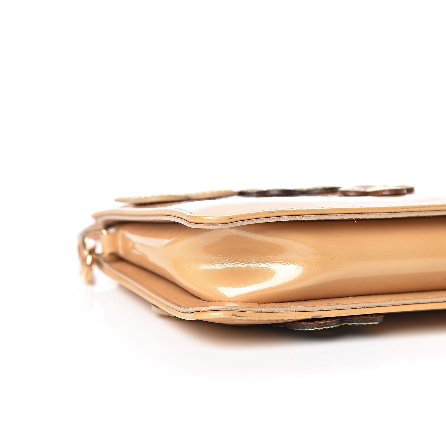 Vernis Lexington Fleurs Pochette Beige