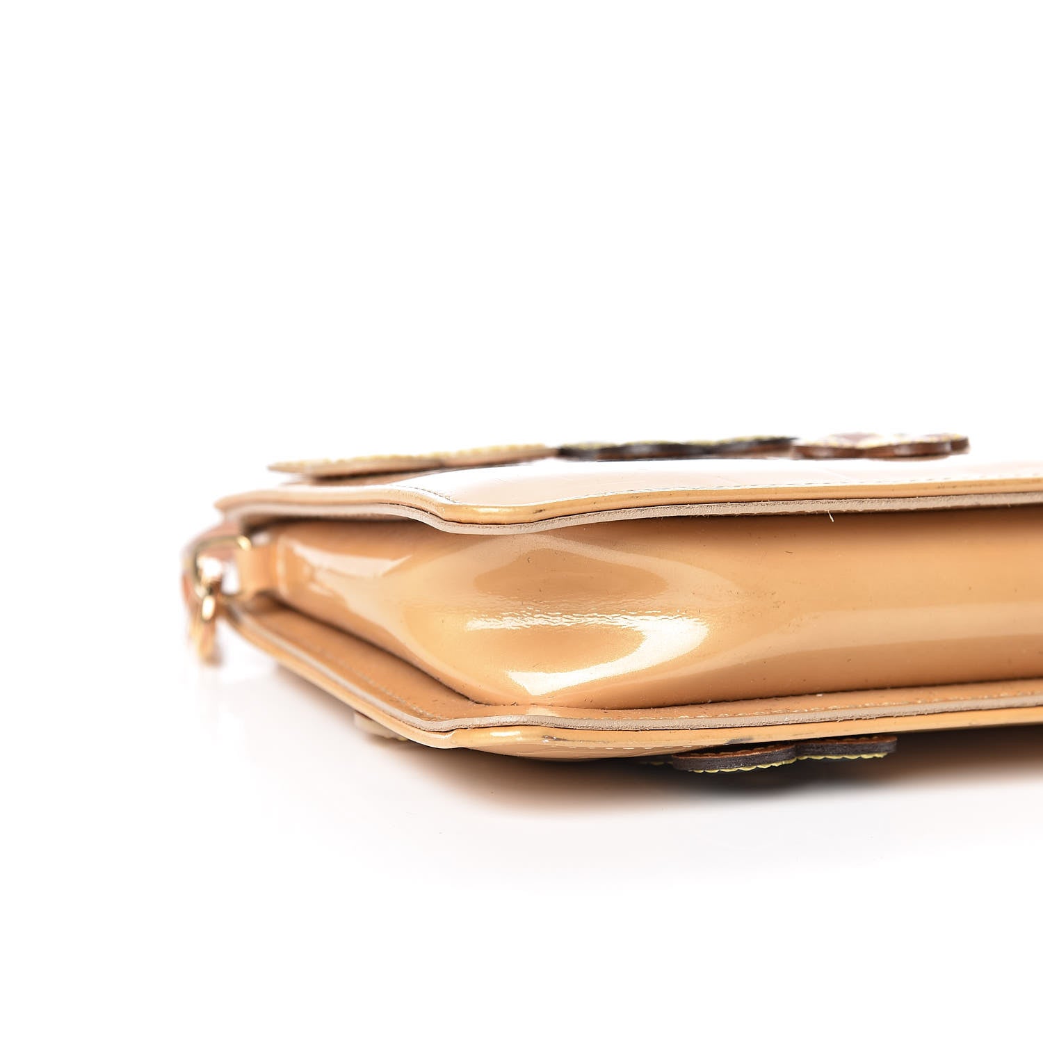 Louis Vuitton Vernis Lexington Fleurs Pochette Beige 13 of 15