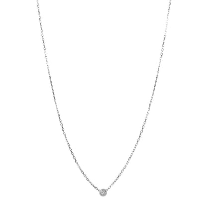 Cartier 18K White Gold Diamond SM D'Amour Pendant Necklace 1 of 6