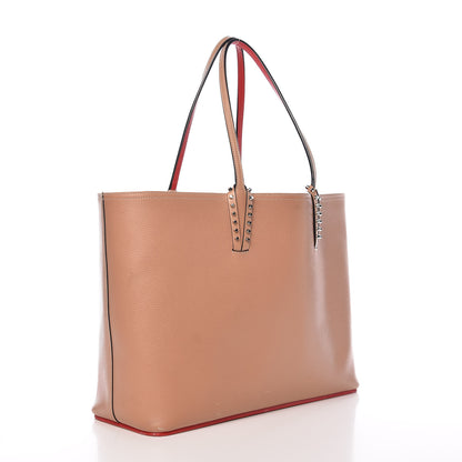 Christian Louboutin Calfskin Spikes East West Cabata Tote Nude 4 of 20