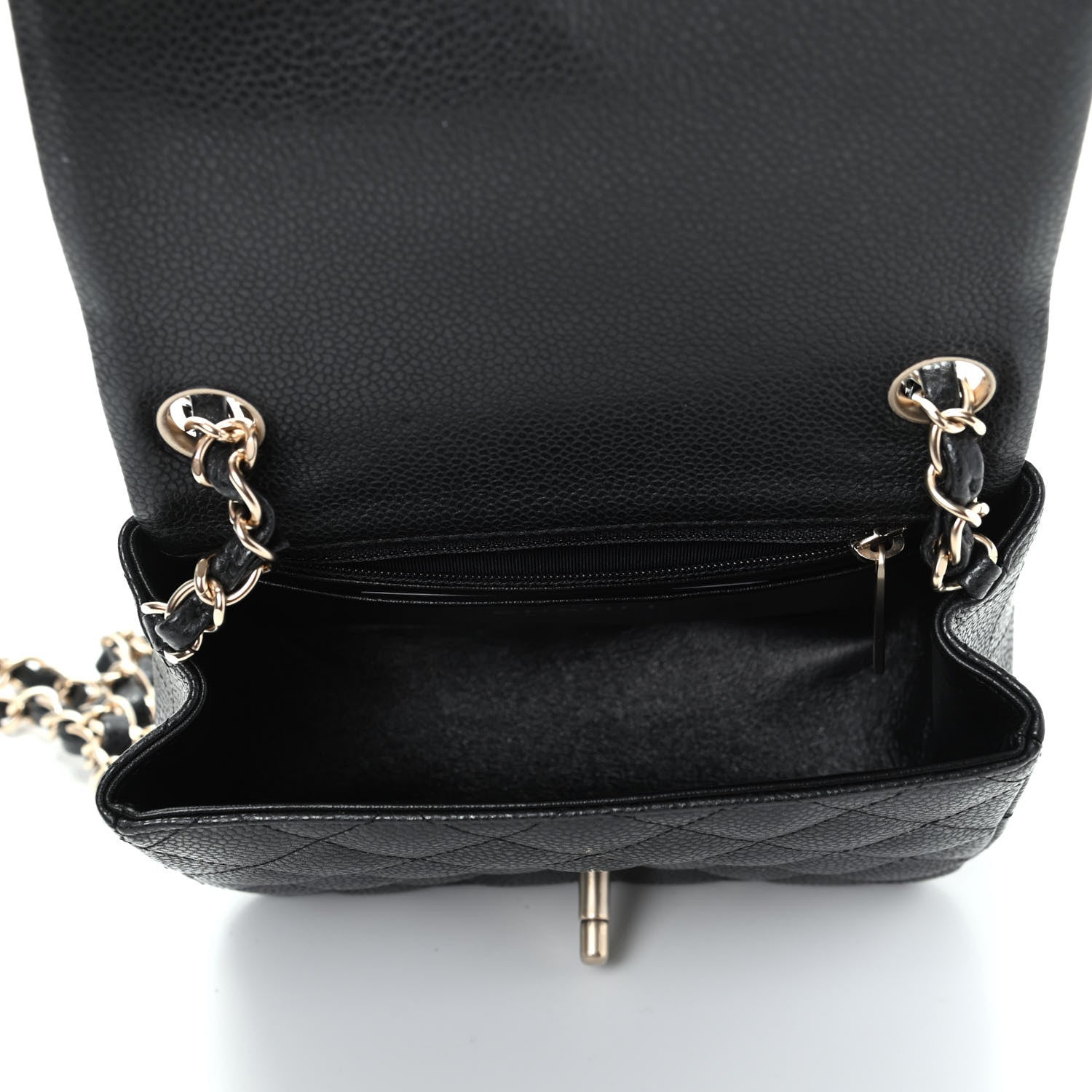 Chanel Pearly Caviar Quilted Mini Square Flap Black 5 of 10