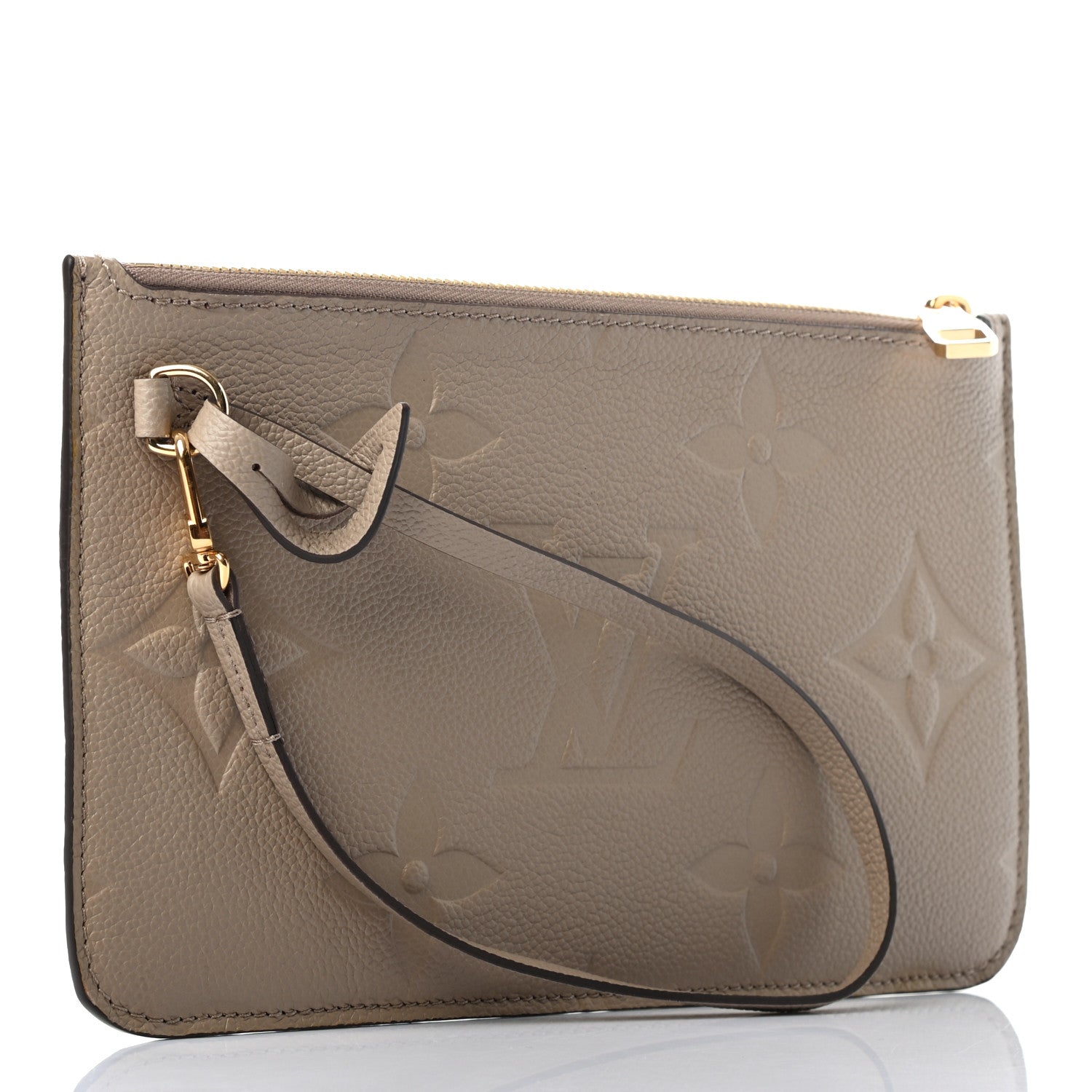 Louis Vuitton Empreinte Monogram Giant Neverfull MM Pochette Tourterelle 3 of 7