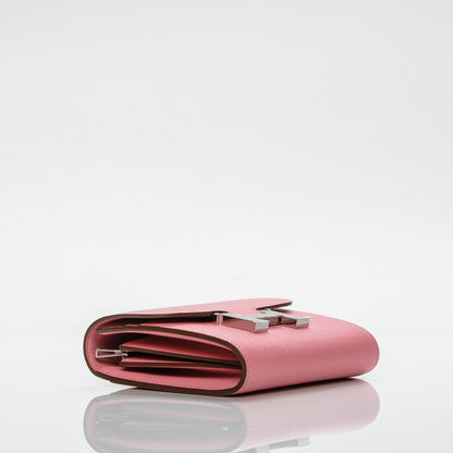 Hermes Epsom Constance Short Wallet Rose Confetti 4 of 7