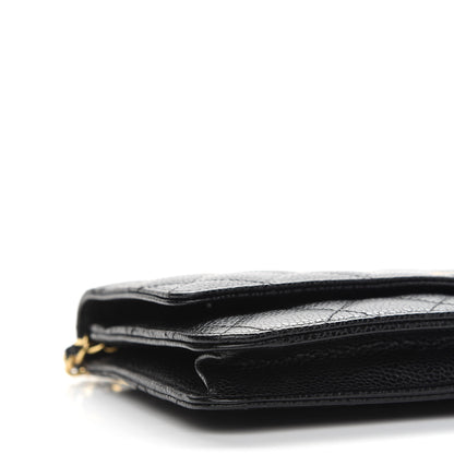 Chanel Caviar Quilted Wallet On Chain WOC Black 9 of 10