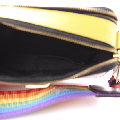 Marc Jacobs Saffiano Rainbow Strap Color Block Small Snapshot Camera Bag Pink Multicolor 5 of 10
