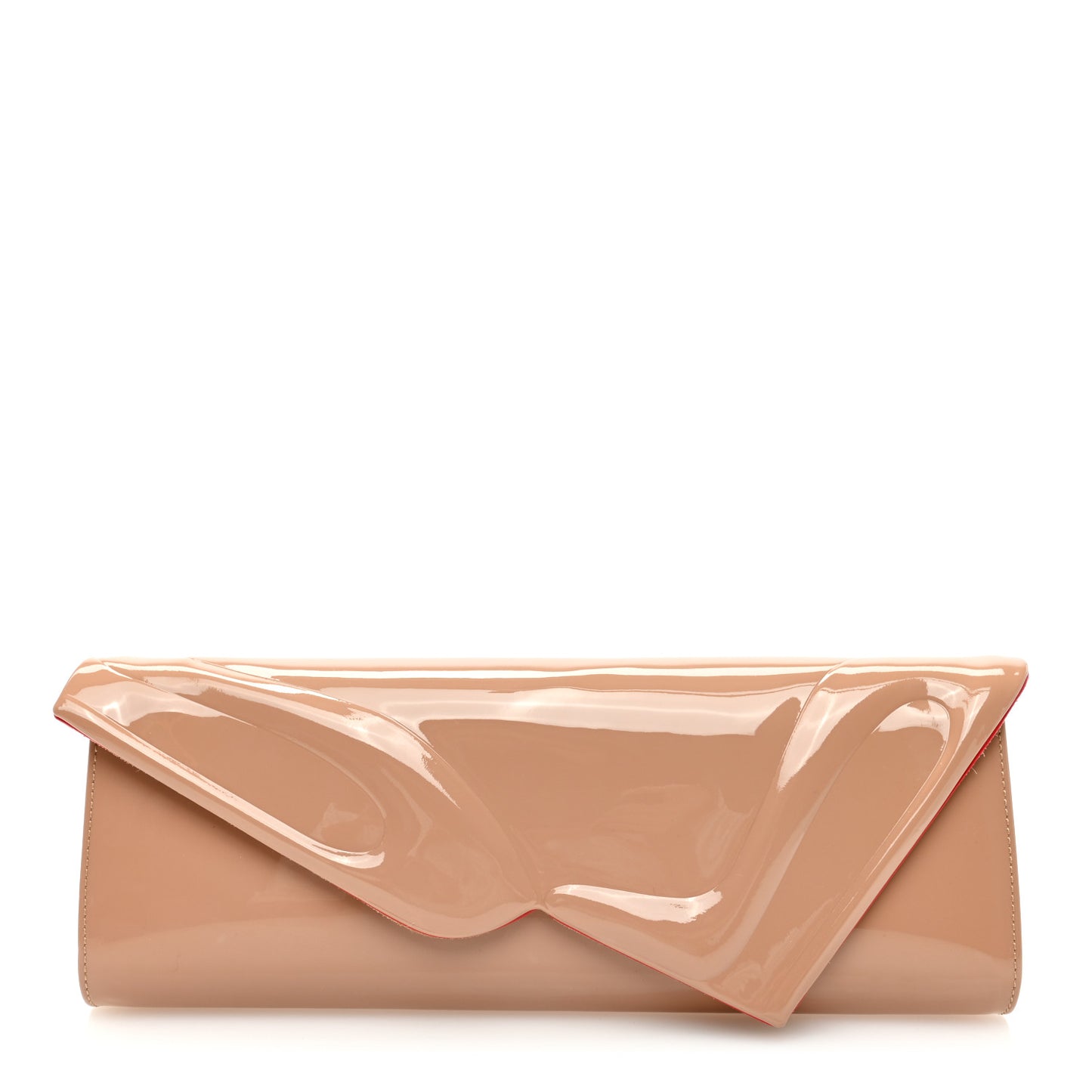Patent So Kate Baguette Clutch Nude