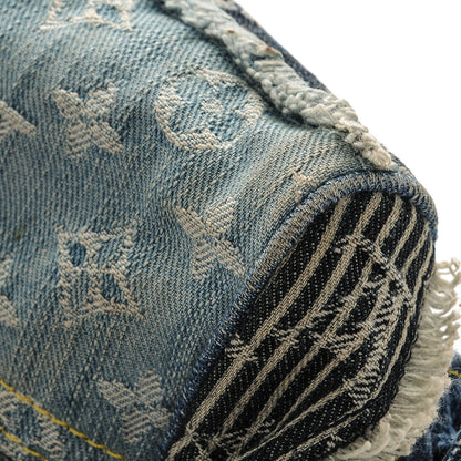 Louis Vuitton Denim Patchwork Speedy 30 Blue 6 of 7