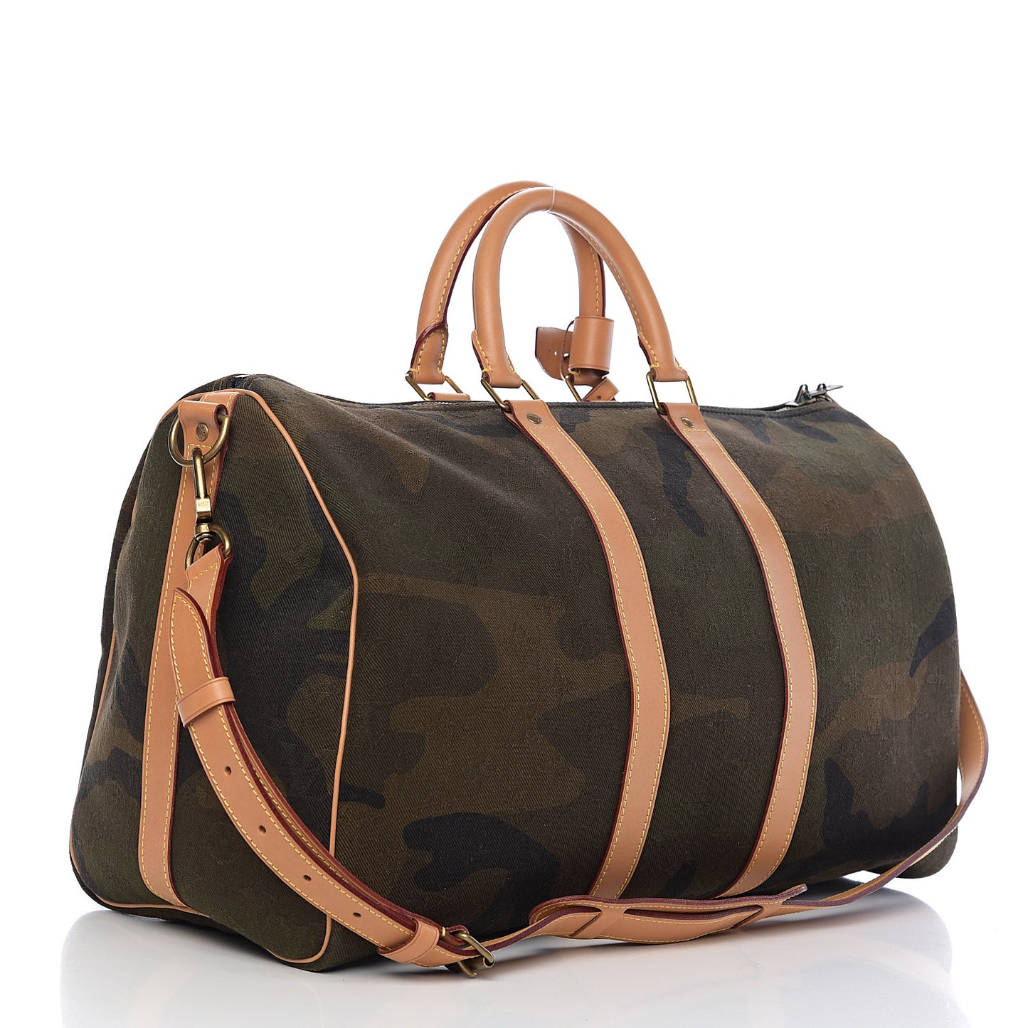 X SUPREME Monogram Camouflage Keepall Bandouliere 45