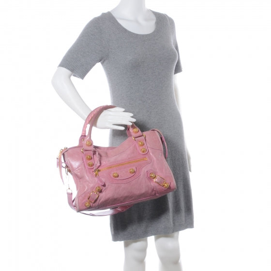 Agneau Giant 21 Gold Hardware City Bubblegum