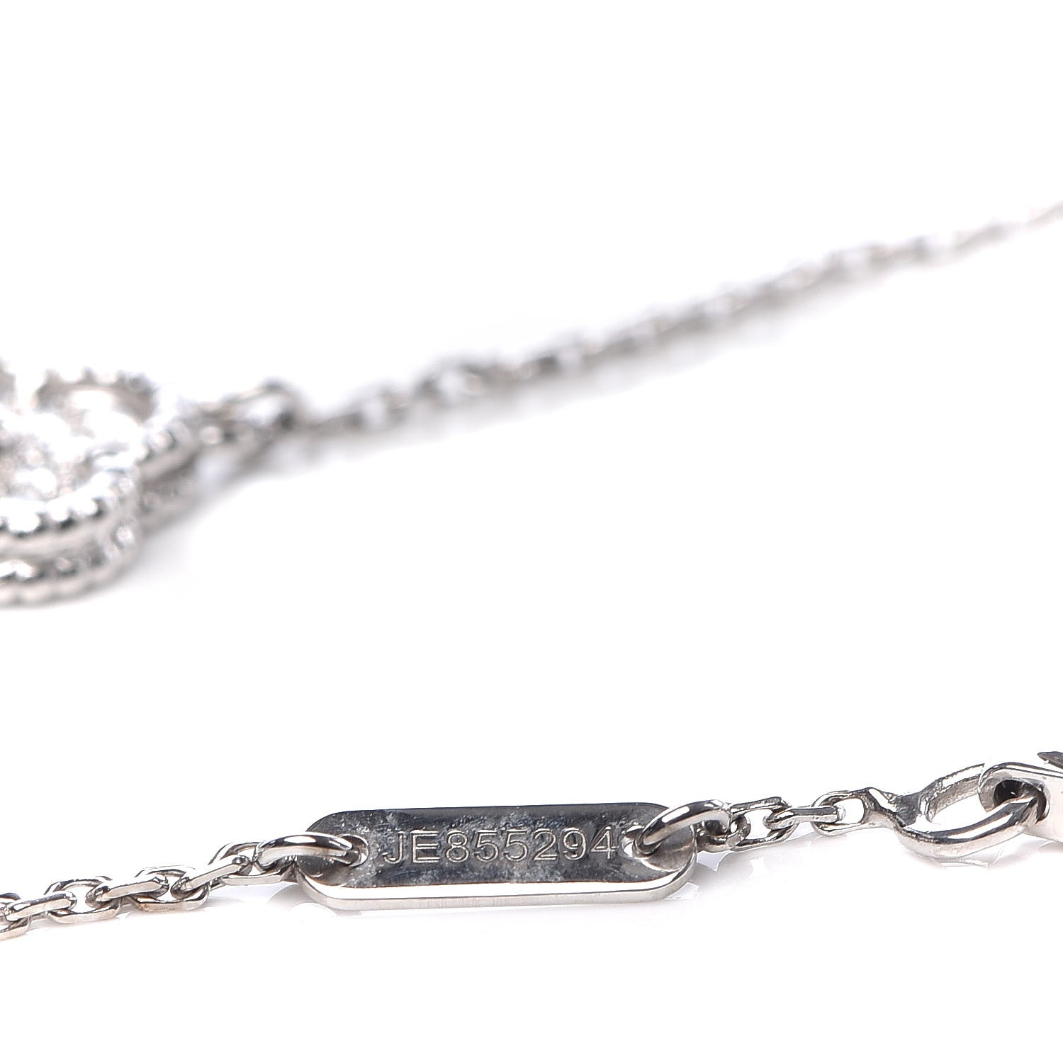 Van Cleef & Arpels 18K White Gold Diamond Sweet Alhambra Bracelet 6 of 7