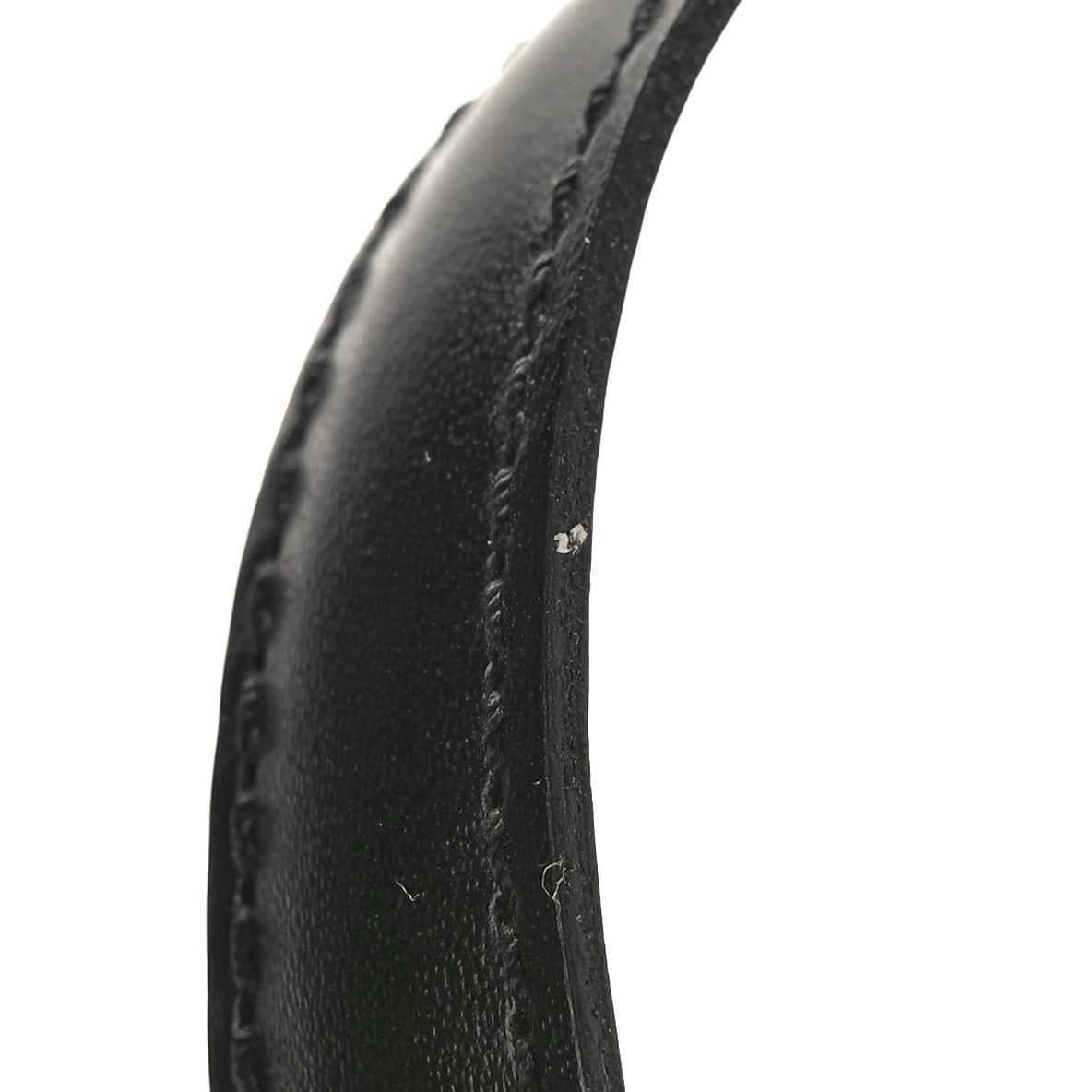 Louis Vuitton Calfskin 16mm Adjustable Shoulder Strap Black 3 of 4