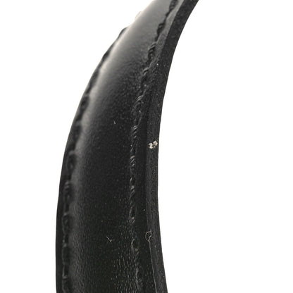 Louis Vuitton Calfskin 16mm Adjustable Shoulder Strap Black 3 of 4