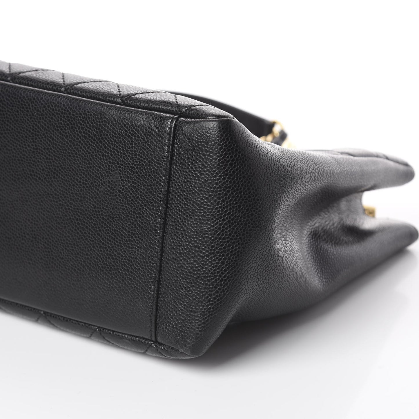 Caviar Quilted Grand Shopping Tote GST Black