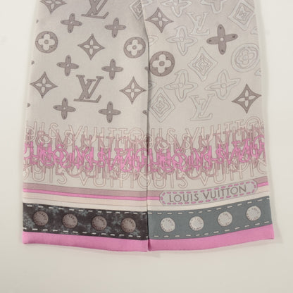 Louis Vuitton Silk Monogram Map Bandeau Pearl Pink 4 of 4