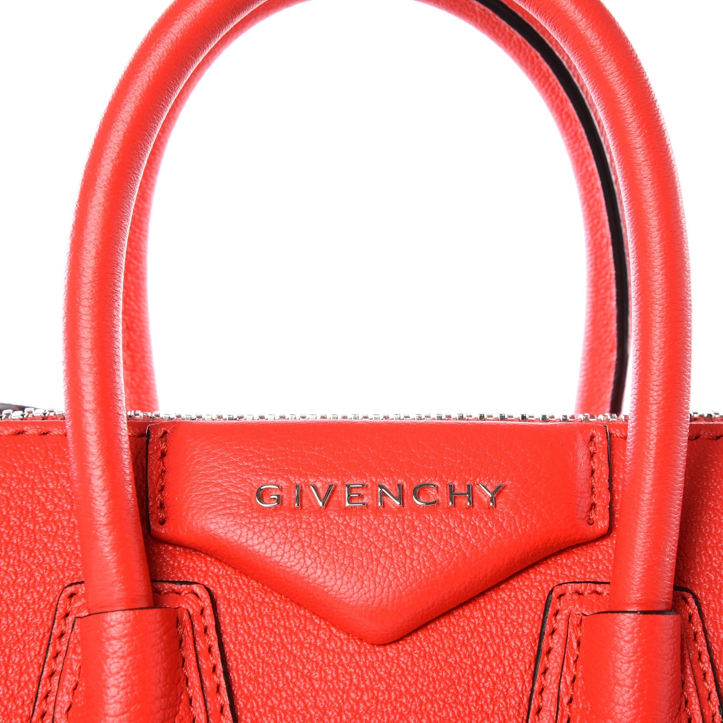 Sugar Goatskin Mini Antigona Medium Red