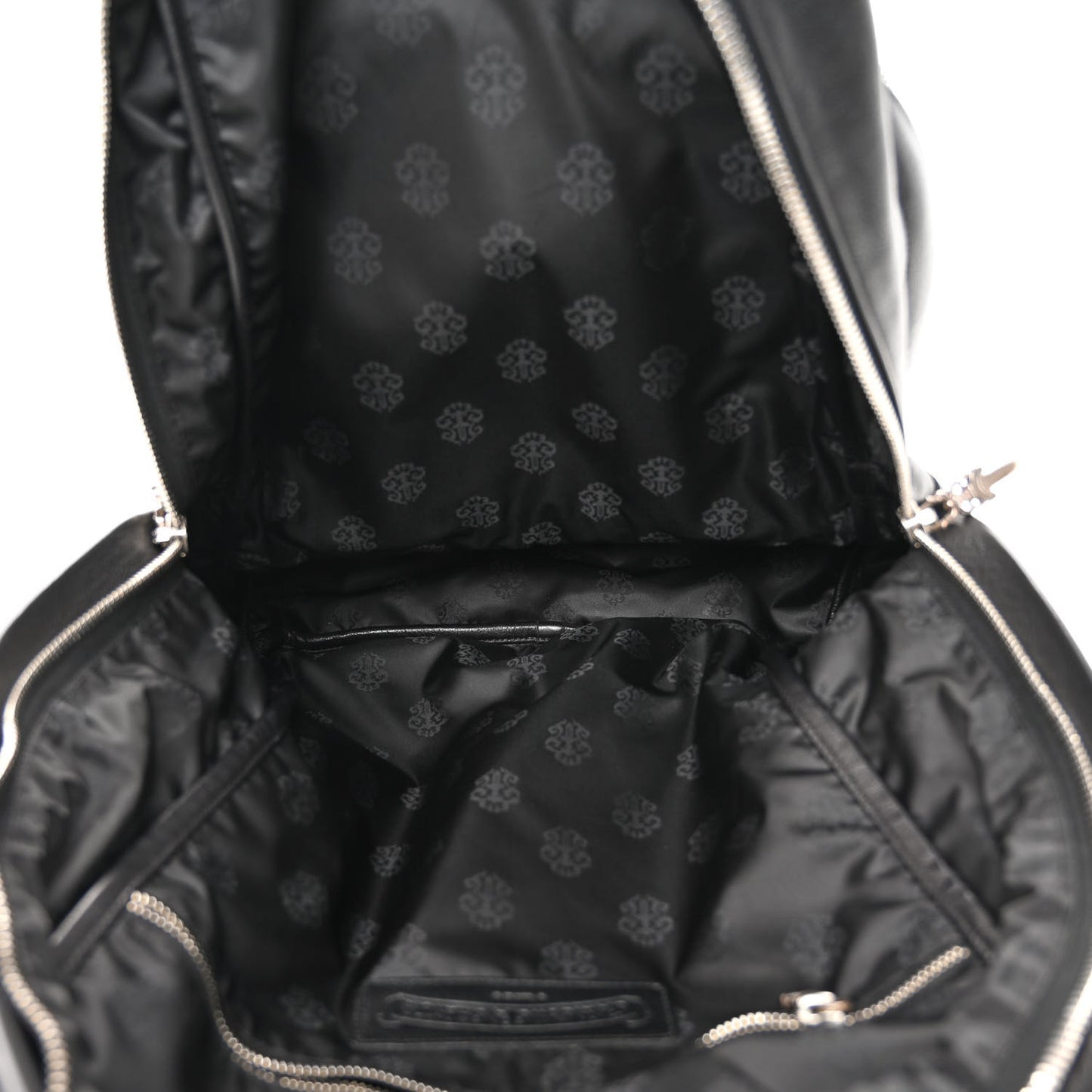 Calfskin Pony Hair Leopard Print Cross Patch 7th Grade Backpack Black Brown