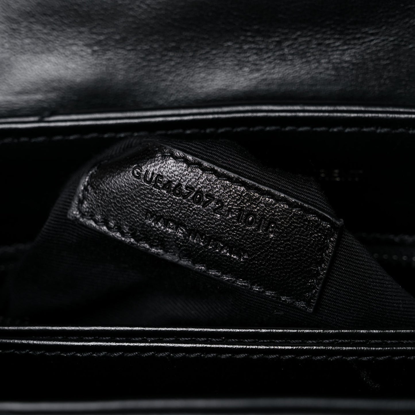 Calfskin Y Quilted Monogram Toy Loulou Crossbody Bag Black