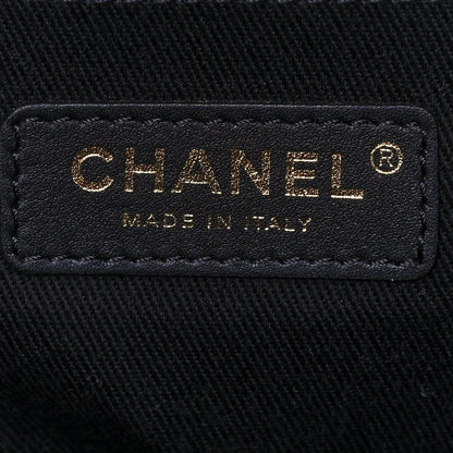 Chanel Woven Straw Raffia Large Deauville Tote Black 6 of 12