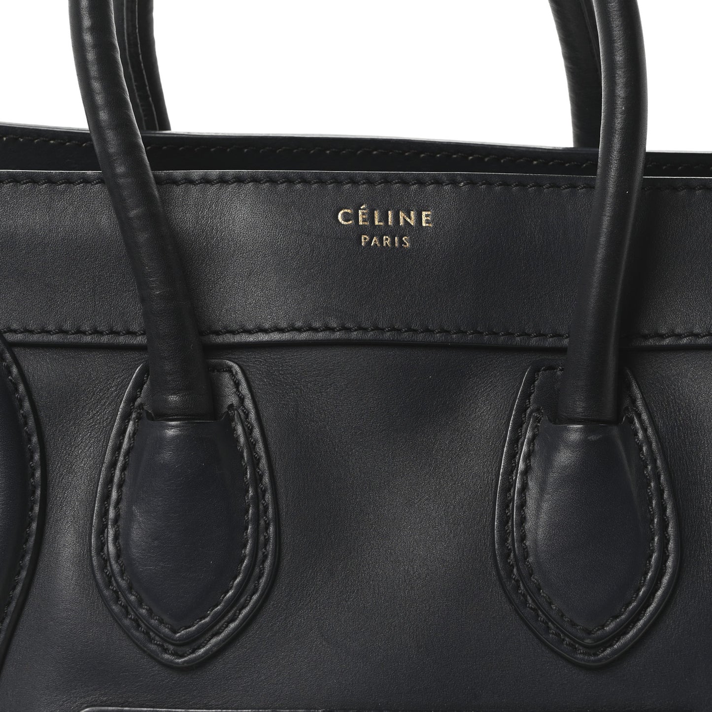 Smooth Calfskin Micro Luggage Navy Blue