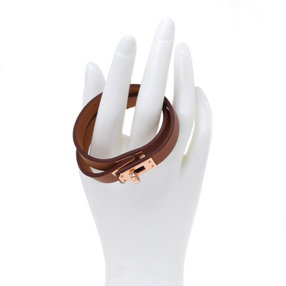 Hermes Swift Mini Kelly Double Tour Bracelet T3 Gold 2 of 13