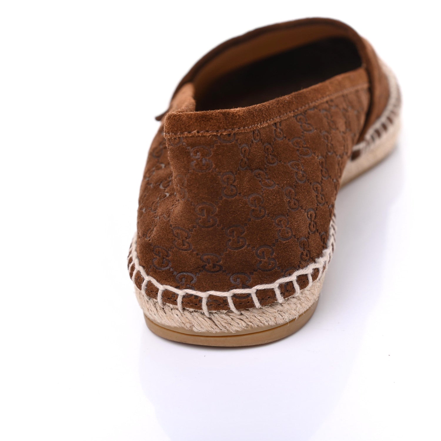 Gucci Suede Microguccissima Espadrilles 37.5 Nut Brown 14 of 16