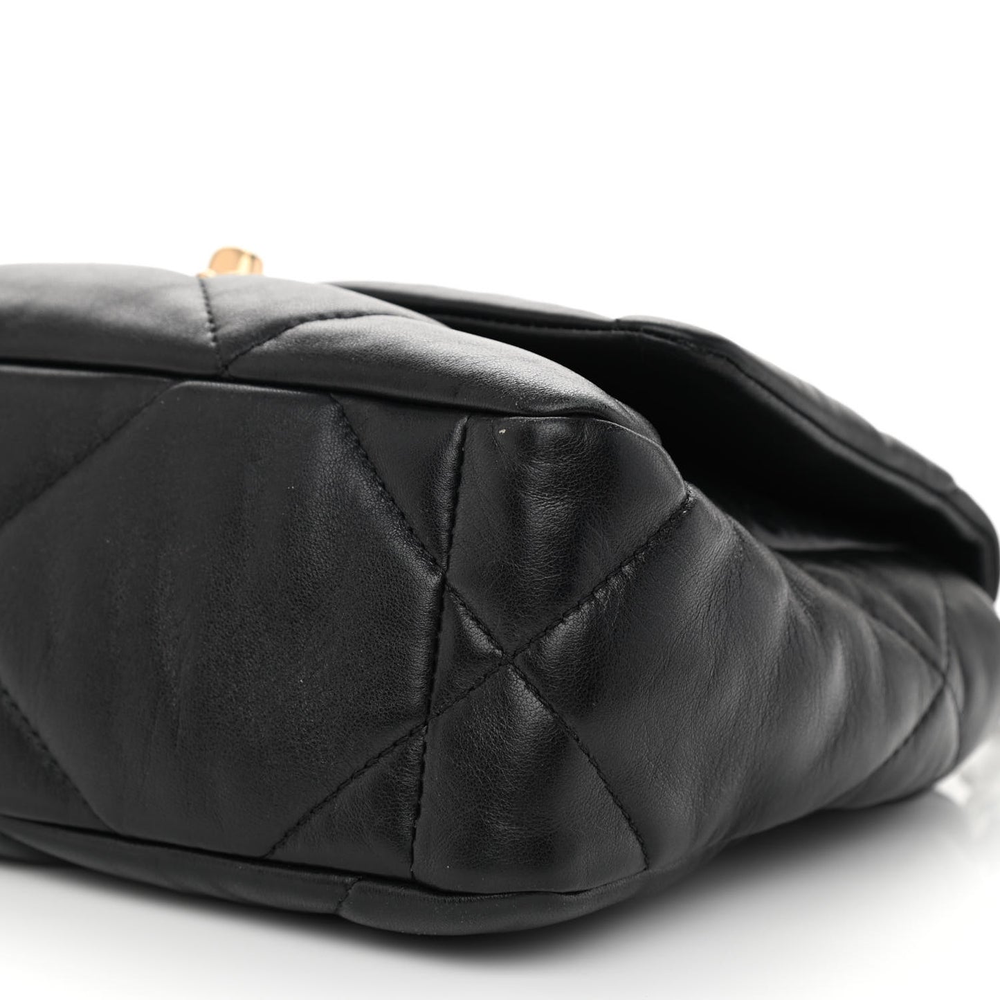 Lambskin Quilted Medium Chanel 19 Flap Black