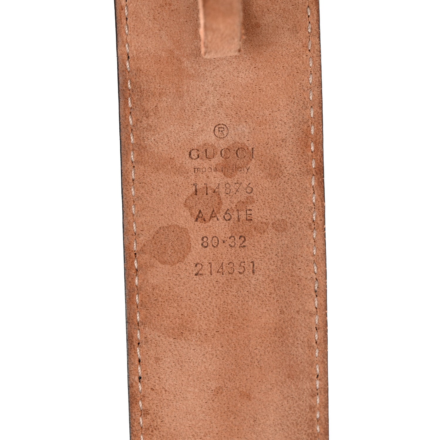 Gucci Guccissima Interlocking G 40mm Belt 80 32 Black 3 of 8