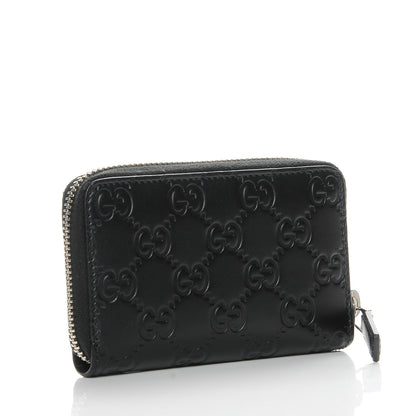 Gucci Guccissima Zip Around Card Case Black 3 of 8