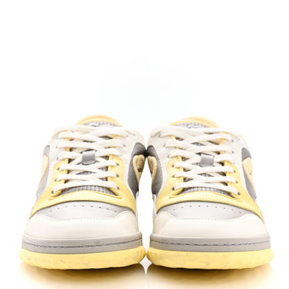 Gucci Dali Soft Calfskin Womens Mac80 Sneakers 38 Off White Grey Sky Yellow 3 of 11