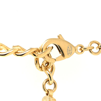 Chanel Metal Chain Link CC Multi Strand Choker Necklace Gold 4 of 5