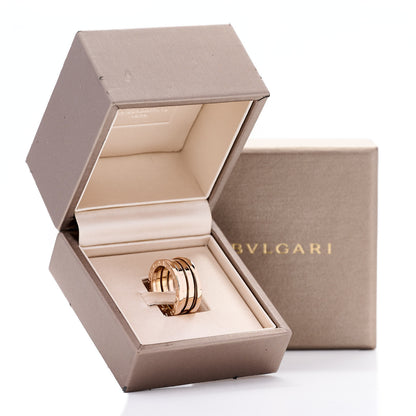 Bulgari 18K Rose Gold B.Zero1 Three-Band Ring 48 4.5 7 of 7