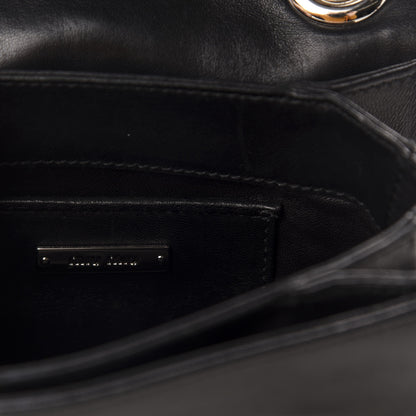 Miu Miu Nappa Grommet Club Shoulder Bag Black 8 of 12